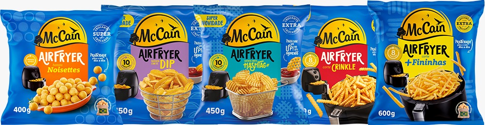 5 SKUs da linha Airfryer da McCain