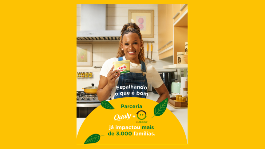 Rebeca Andrade em campanha da Qualy