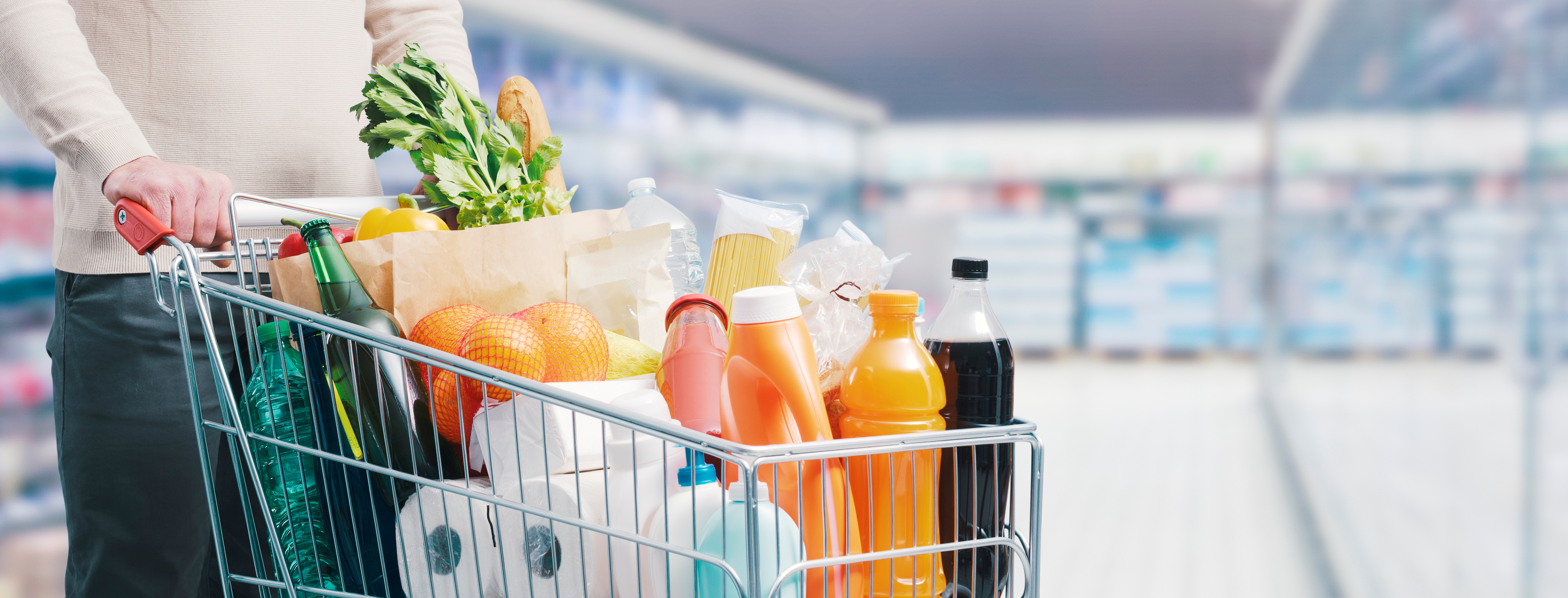 Compra consumidor mercado supermercado carrinho de compra