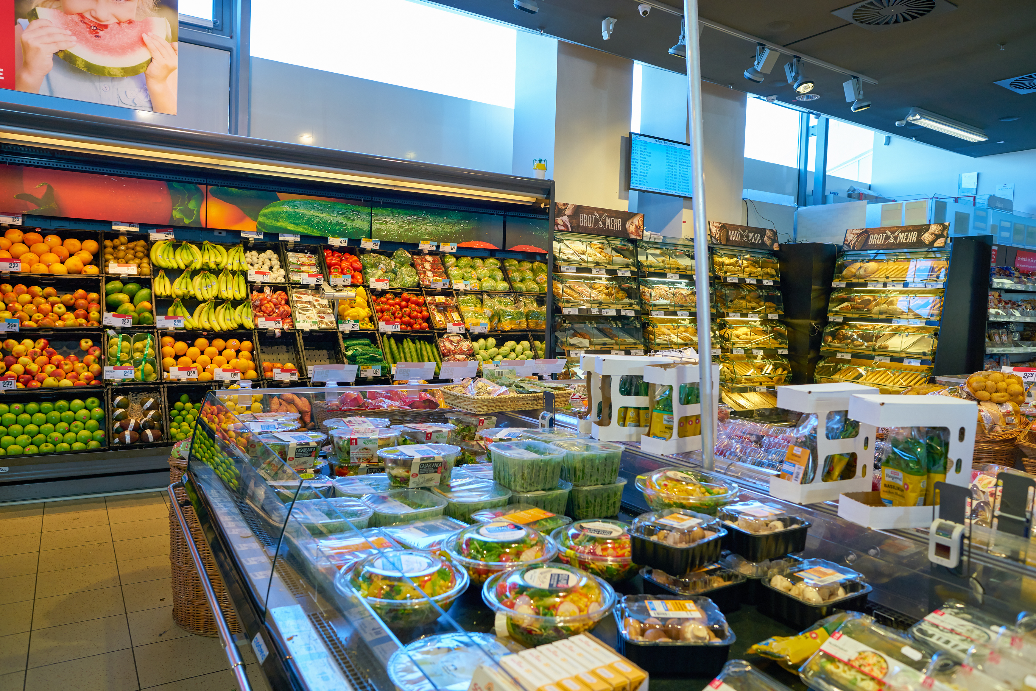 Alimentos frescos para venda