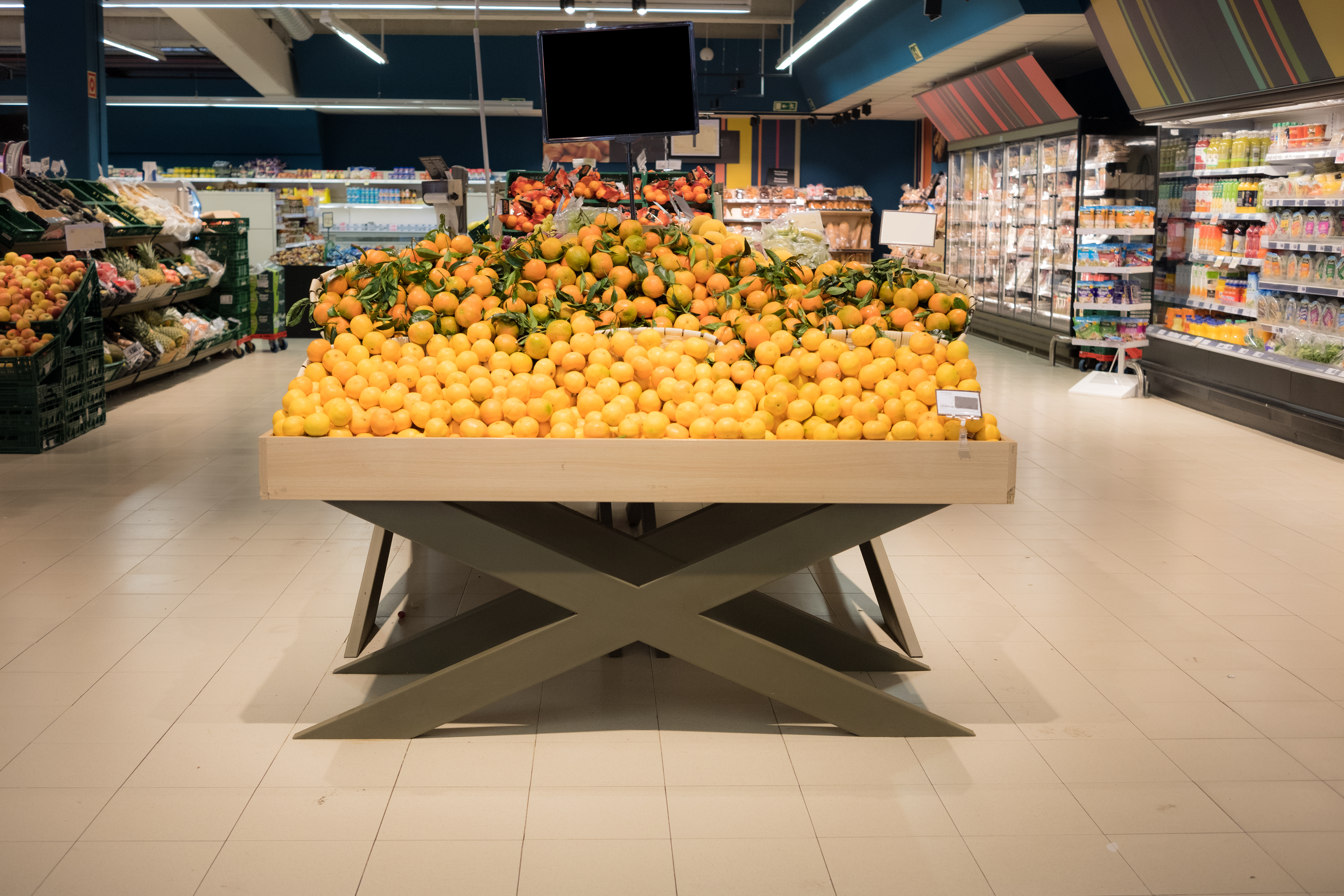 Lucro líquida e perdas não identificadas em supermercados