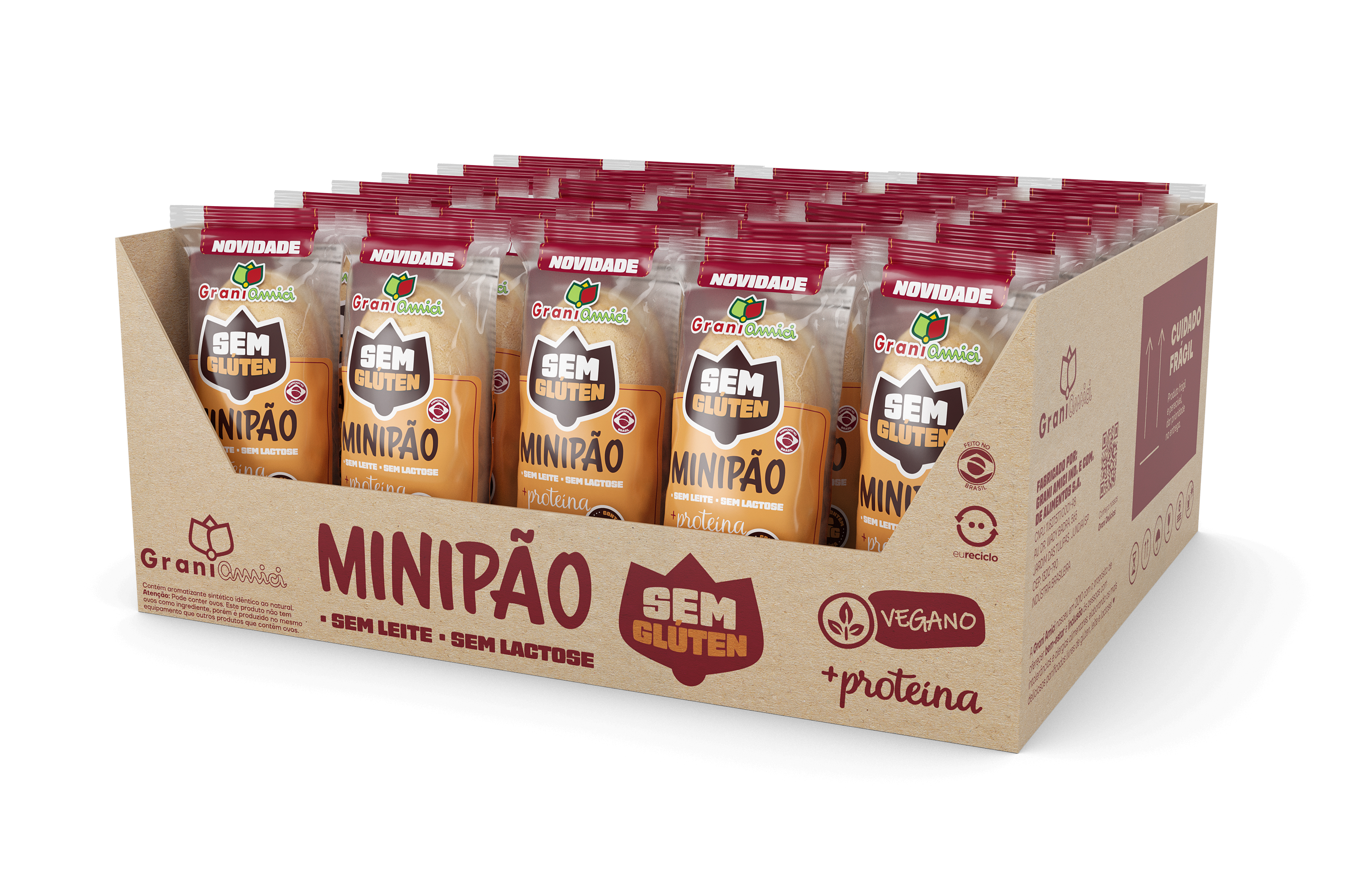 MInipão + Proteína Grani Amici