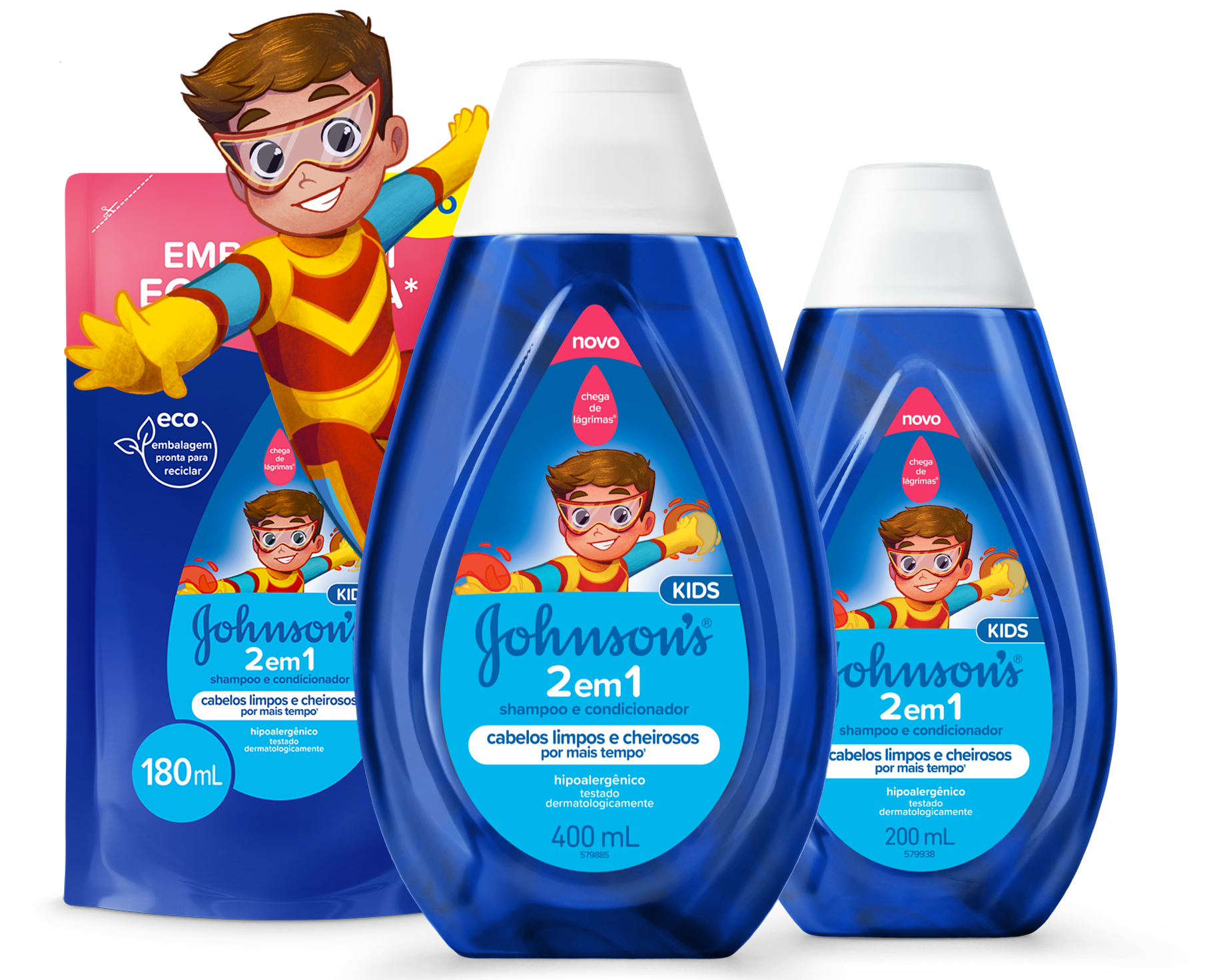 Johnson's  Kids: 2em1 Shampoo e Condicionador