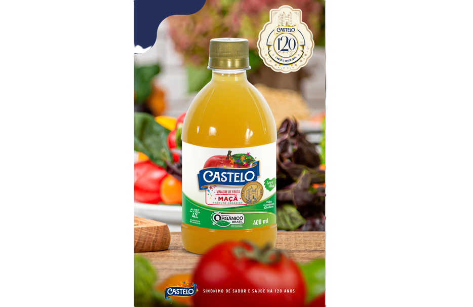 Vinagre de Maçã Orgânico Castelo