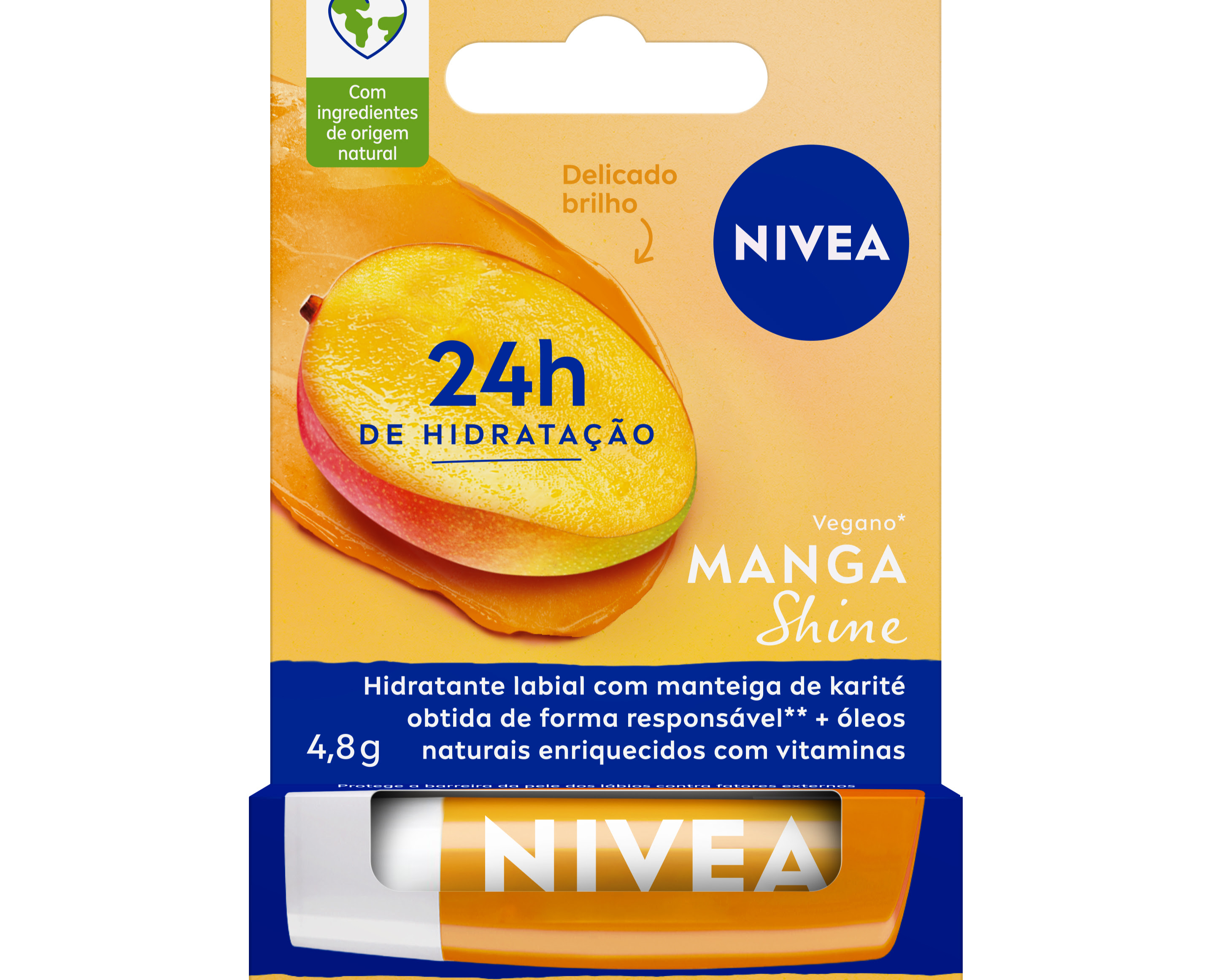 NIVEA Hidratante Labial Manga Shine