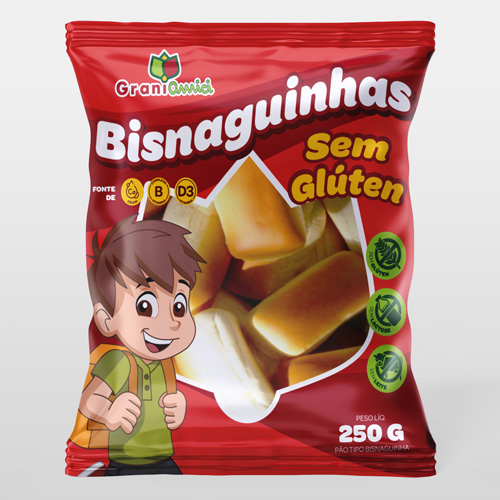 Bisnaguinhas sem glúten e sem lactose
